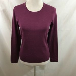Bets by Canvasback purple long sleeve crew neck sw